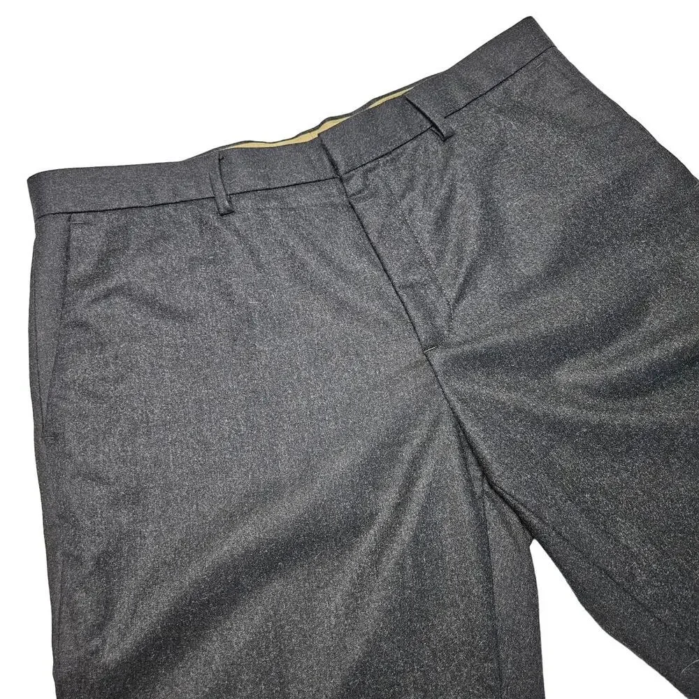 Banana Republic Vitale Barberis Tapered Fit‎ Wool Trouser Men's 35x32 Charcoal
